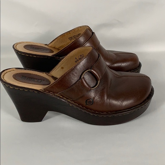 Born Shoes Born Brown Mules 9m Usa 45 Euro Poshmark